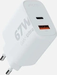 Xtorm XEC067, Xtorm GaN2 Ultra Series (67 W, 2 Ports) (XEC067) Weiss
