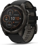 Garmin 010-02906-11, Garmin Fenix 8 Solar Sapphire Titan (47 mm, ohne SIM)