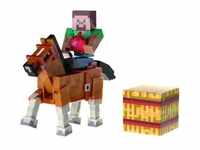 Jazwares Minecraft Steve mit braunem Pferd
