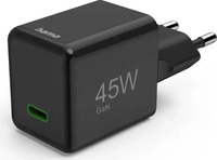 Hama 00201987, Hama Schnellladeger&auml;t, USB-C, PD/QC/GaN, Super-Mini-Charger, 45 W,
