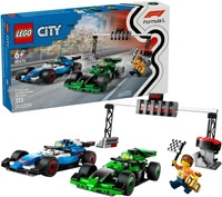 LEGO 60474, LEGO F1 Startaufstellung mit VCARB & Sauber Rennautos (60474, LEGO City)