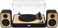 House of Marley EM-JT304-SB, House of Marley Revolution Turntable + Lautsprecher