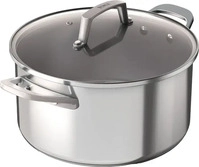 Ninja C60216DE, Ninja NIA Bratentopf 16cm Edelstahl (Kochtopf, Aluminium, Edelstahl,