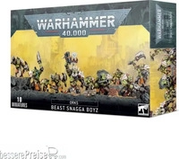 Games Workshop 50-51, Games Workshop Ork Beast Snagga Boyz (Kunststoff) (50-51) Grau