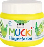 Mucki 23102, Mucki Fingerfarbe (150 ml) (23102) Gelb, Grundpreis: &euro; 189,07 / l
