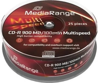 MediaRange MR222, MediaRange CD-R Medien 900 MB, Spindel (25 St&uuml;ck), Medientyp (25x)