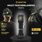ArmyTek F08901W, ArmyTek Wizard C2 Magnet Multifunktionslampe USB warm (11.20...