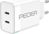 Pedea 60040104, Pedea Reiselader Dual (40 W, 2 Ports) (60040104) Weiss