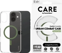 PanzerGlass 1371, PanzerGlass CARE Flagship Case Urban Combat w. Green MagSafe iPhone