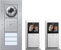 Gira 520141-GN, Gira VideoSprechanlagenSet Fam. (Kabelgebunden) (520141-GN) Silber