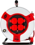 REV 204087, REV Kabeltrommel 40m Stahl stahl-rot H07RN-F3G Beschaffungsartikel...