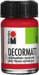 Marabu 14010039031, Marabu Decormatt Acryl 15 ml im Glas kirschrot (15 ml)