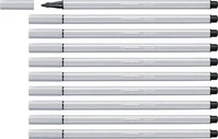 STABILO 68/94, STABILO Premium-Filzstift - Pen 68 - 10er Pack - hellgrau (10x)