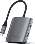 Satechi ST-H4CPDM, Satechi ST-H4CPDM (USB-C, 4 Ports) (ST-H4CPDM) Grau