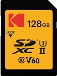 Kodak EKMSD128GUHS2V1K, Kodak SD 128GB UHS-II U3 V60 Ultra Pro (128 GB, SDXC, U3,