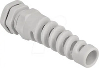 Delock 60344, Delock Kabelverschraubung mit Zugentlastung PG11 grau (60344)