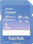SANDISK SDSDXEP-1T00-GNCIS, SANDISK Creator UHS-II V60 (1000 GB, SDXC, U3, UHS-II)