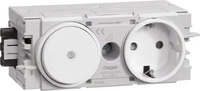 Tehalit GS11009016, Tehalit Steckdose+Schalter (GS11009016) Weiss