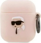 Karl Lagerfeld KF001465-0, Karl Lagerfeld KLA2RUNIKP AirPods 1/2 cover pink/pink