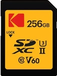 Kodak EKMSD256GUHS2V1K, Kodak SD 256GB UHS-II U3 V60 Ultra Pro (256 GB, SDXC, U3,