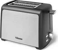 Tristar BR-1058, Tristar Toaster Edelstahl (BR-1058) Schwarz/Silber
