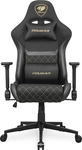 Cougar CGR-A2F-GLB, Cougar Gaming-Stuhl Armor One V2 Gold F, PVC/Stoff, Schwarz