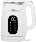 Adler AD 1305ws, Adler AD 1305 elektrischer Wasserkocher weiss/silbern (1.70 l) (AD