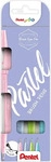 Pentel SES15P-4, Pentel Fasermaler-Pinselmaler Sign Pen Brush 4 Farben (4x)
