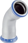 Geberit 32609, Geberit B&oslash;jning 45 grader rustfri 76,1 mm muffe / nippel mapress