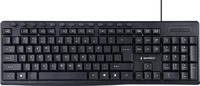 Gembird KB-UM-107-DE, Gembird Multimedia-Tastatur US-Layout schwarz (DE,