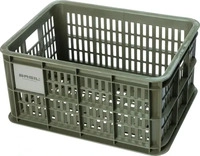 Basil 21112, Basil Fahrradkiste S,17.5L, recycelter Kunststoff,moss green (17.50 l)