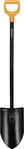Fiskars 1067517, Fiskars Solid+ Schaufel XL mit langem Stiel (1067517)...