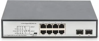 Digitus DN-95140, Digitus 8-Port Gigabit PoE Switch, Unmanaged, 2 Uplinks (10...