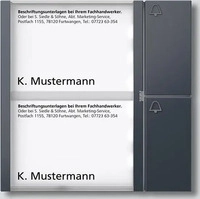 Siedle 210004998-00, Siedle Tastenmodul TM 612-2 AG anthrazitgrau (210004998-00) Grau