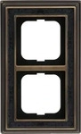Busch-Jaeger 2CKA001754A4669, Busch-Jaeger Rahmen 2-f (2CKA001754A4669) Schwarz