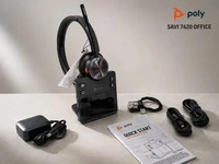 HP 8L560AA#ABB, HP Poly Savi 7400 Office (Kabellos, USB-A, USB-C) (8L560AA#ABB)