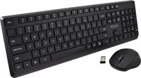 V7 CKW350US, V7 Pro Wireless Keyboard Mouse Us (US, Kabellos) (CKW350US) Schwarz