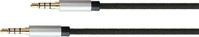 Python GC-M0227, Python Audio Anschlusskabel High-Quality, 4-poliger 3,5mm
