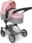 Bayer 591-15, Bayer Chic 2000 Passeggino per Bambole 2in1 (591-15) Grau/Rosa
