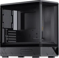Jonsbo D200 BLACK, Jonsbo D200 Midi-Tower, mATX, Tempered Glass, Mini Temp Display -