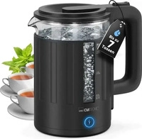 Magni 264842, Magni Clat. Glas-Wasserkocher schwarz WK3837 G (1.70 l) (264842)