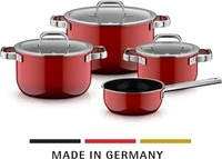 WMF 05.1958.5290, WMF Topf-Set, 4-teilig, Passion Red 05.1958.5290 (05.1958.5290) Rot