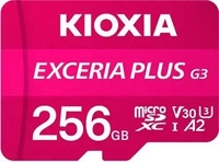 Kioxia LMPL3M256GG2, Kioxia 256GB Exceria Plus G3 (256 GB, microSDXC, U3, UHS-I)