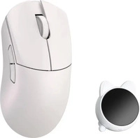 WLMouse HUAN-WHITE-O, WLMouse Huan - White (Omron Optical) Wireless 8K Magnesium