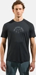 Odlo T-shirt crew neck s/s RIDE 365 PW130 BIKE PRINT (S) (42751399) Schwarz