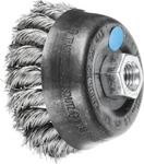 Pferd 43306033, Pferd Topfb&uuml;rste gezopft TBG &Oslash; 80 mm M14 Edelstahl Draht 0,35 f&uuml;r