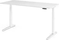Hammerbacher 116536, Hammerbacher B&uuml;rotisch (180 x 80 x 130 cm) (116536) Weiss