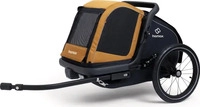 hamax 400504, hamax Dog Trailer Milou (400504) Schwarz/Gelb