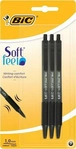 Bic 8373952, Bic Kugelschreiber Soft Feel schwarz 8373952 (3x) (8373952)
