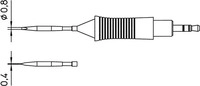 Weller Erem T0054460999N, Weller Erem L&ouml;tspitze Meisselform, gerade (L&ouml;tspitze)